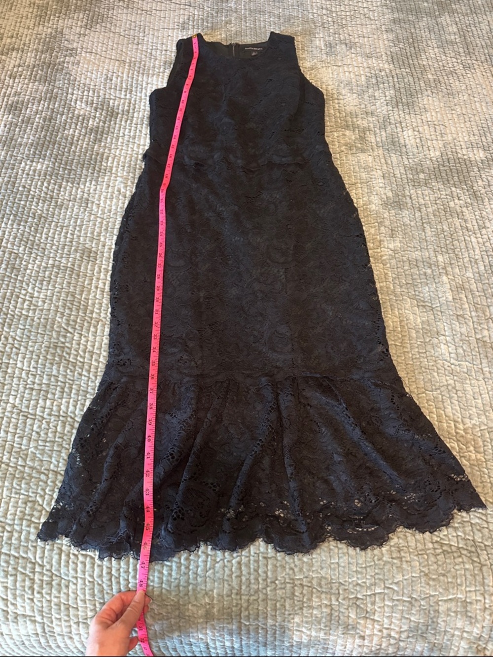 Banana Republic Dark Navy Lace Midi Dress